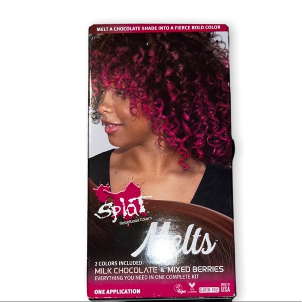 Splat melt hair dye set Rich Brown with mixed berries and bleach new